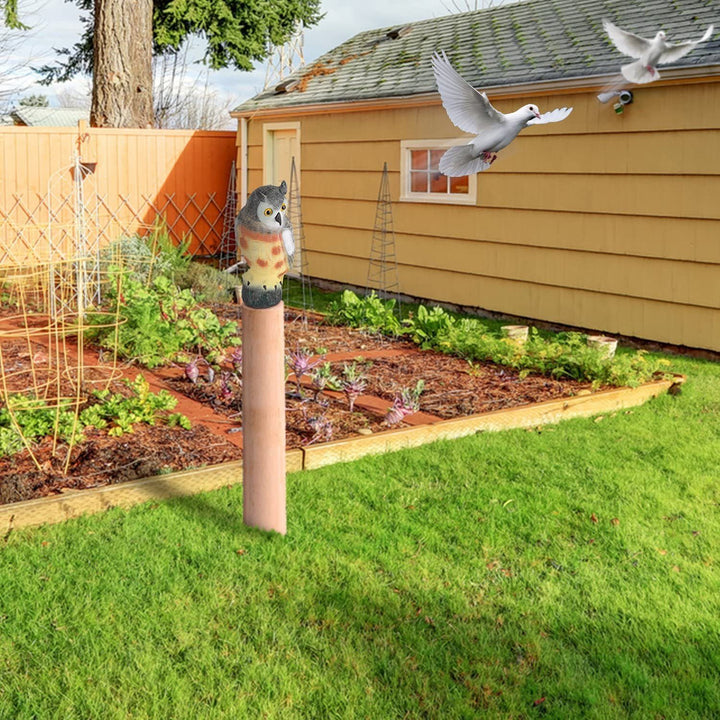 Garden Shaking Head Owl Decoy - Buy 2 For Free Shipping - BestBck