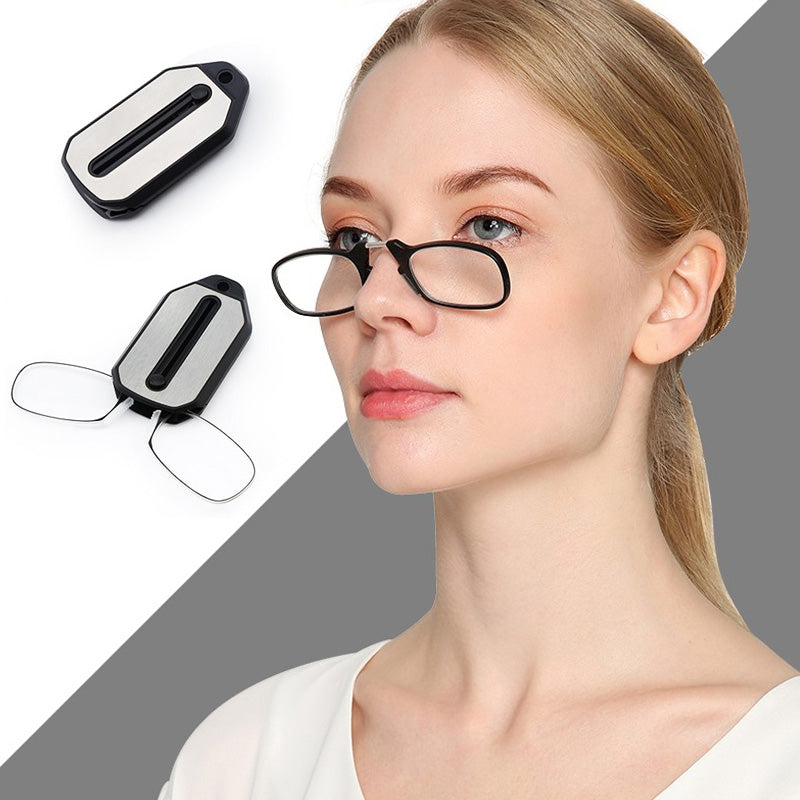 Legless Nose Clip Reading Glasses Mini Portable – Fnkstore
