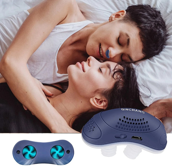Hoseless, Maskless, Micro-CPAP Anti Snoring Electronic Device