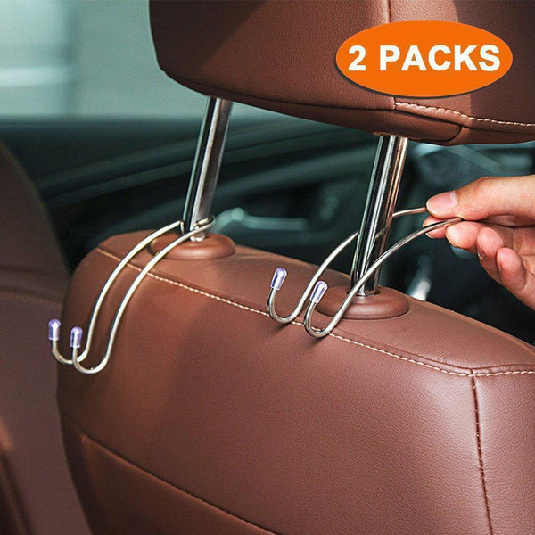 Metal Headrest Hooks (2 pcs)